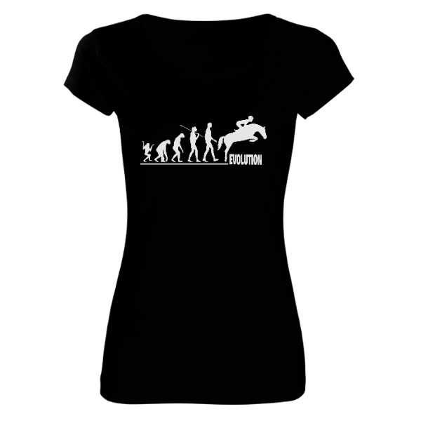 Tričko s potiskem Evoluce - skok II
